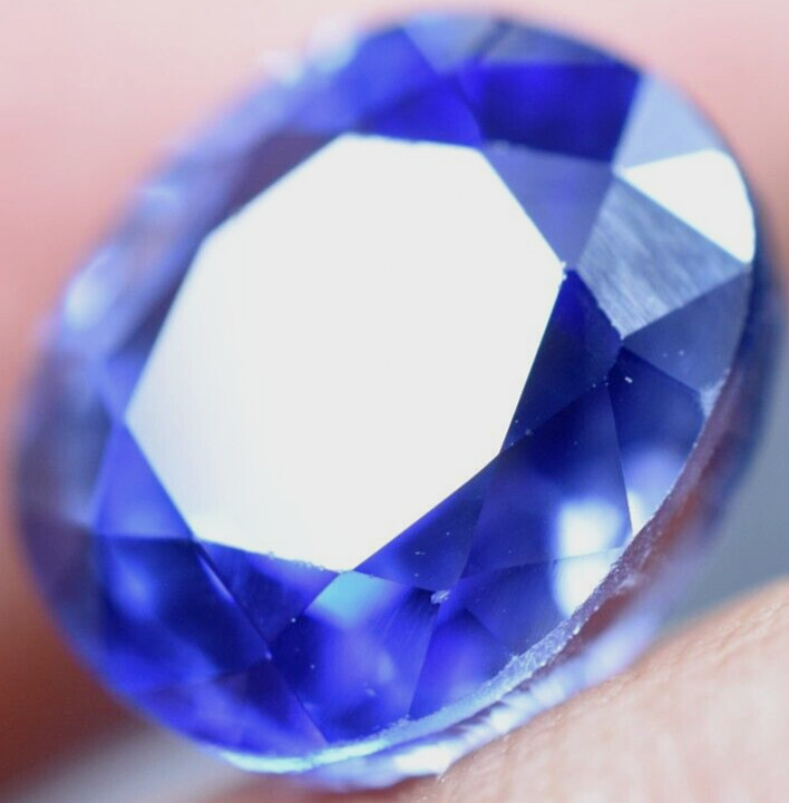 Extremely Rare & Flawless 7.25 CT Natural Benitoite GGL Certified Loose Gemstone
