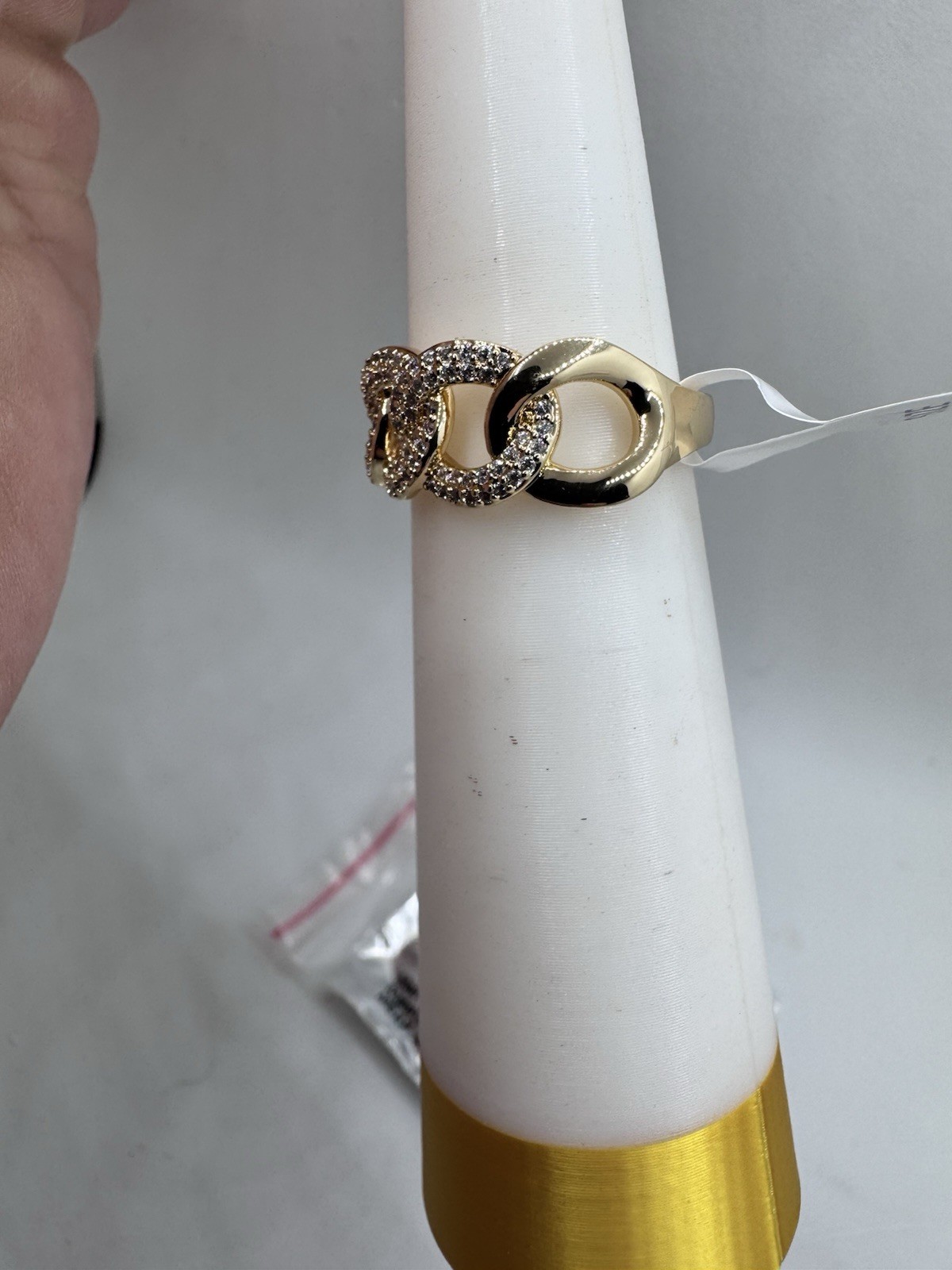 Bomb Party Sz 9 RG55211 RARE UNICORN Cz/gold Plating (bag 108)