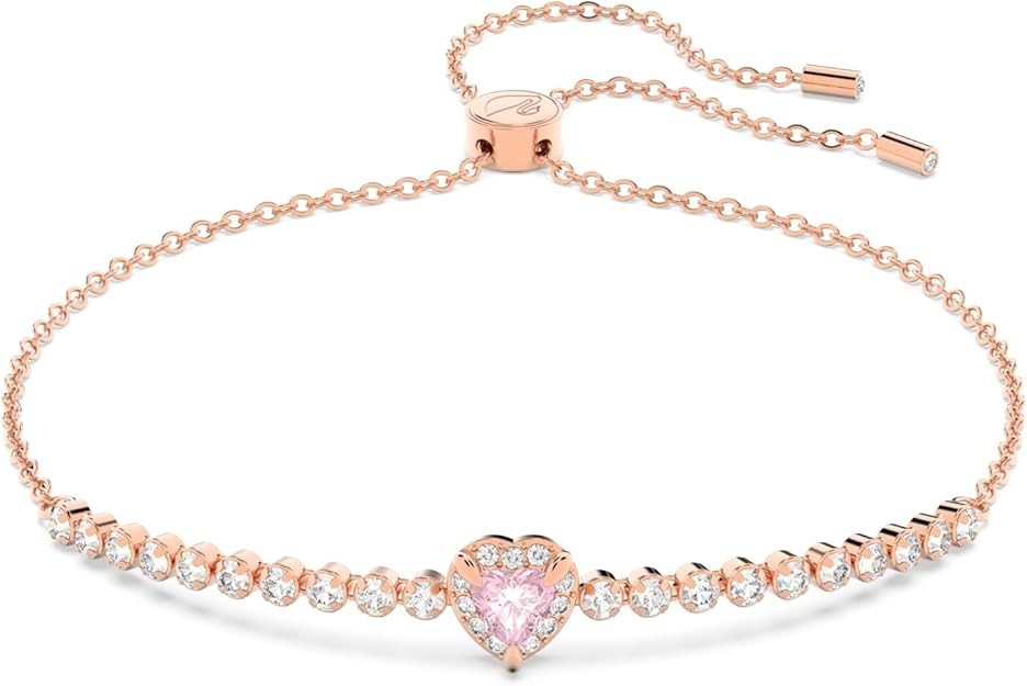 Swarovski One bracelet Heart Rose Gold Finish – 5646745 Pink *NEW IN GIFT BOX*