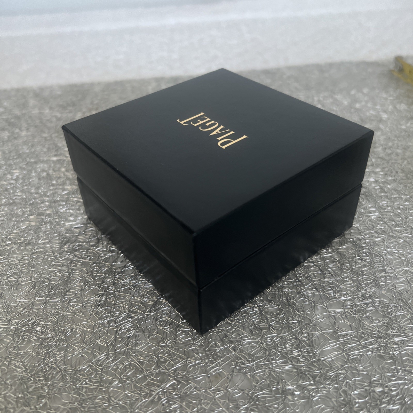 AuthenticPiaget Black Presentation Box for Rings 3.5″x3.5″x2″
