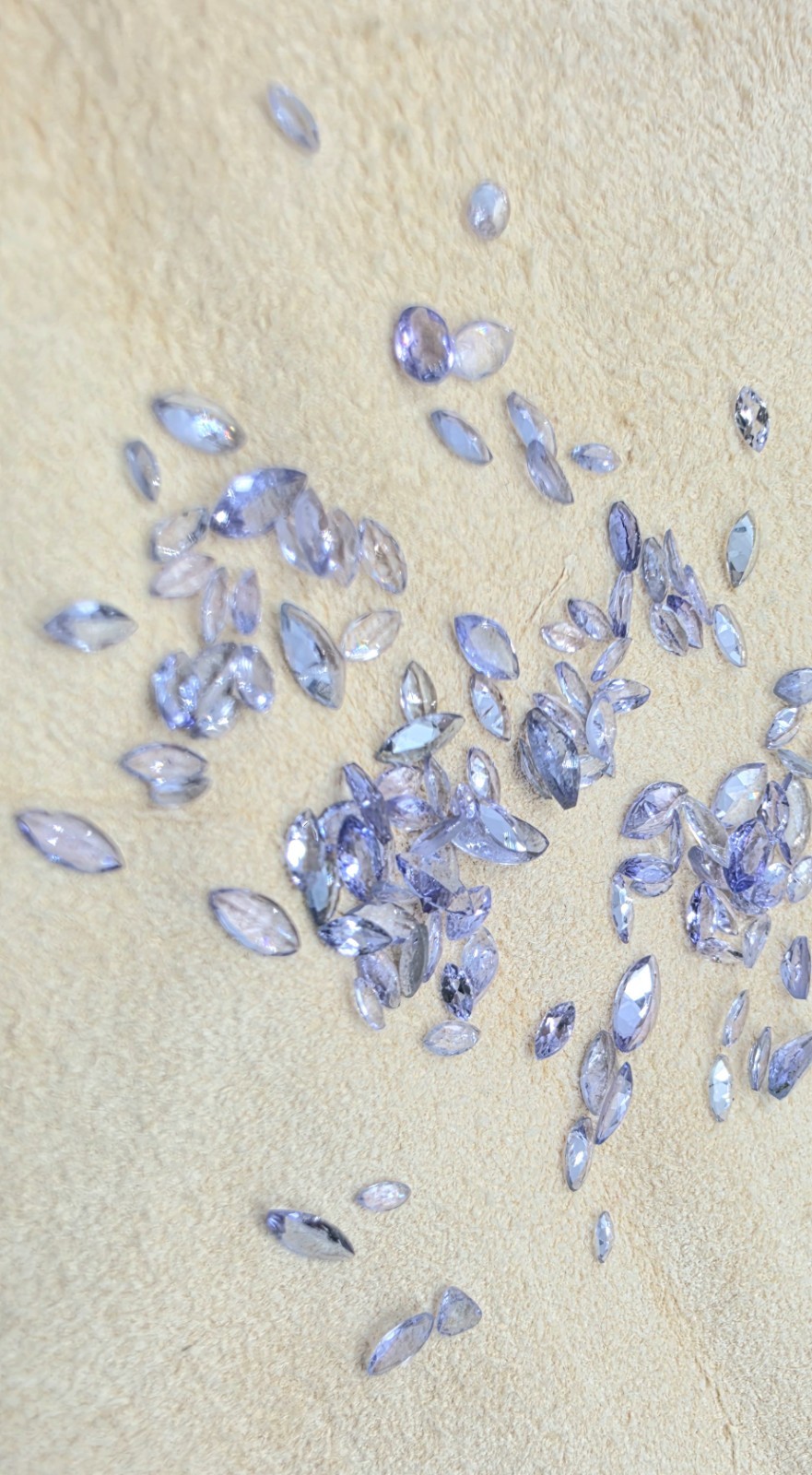 10.0 CTW Mixed Marquise Cut Tanzanite Parcel 100+ Loose Gemstones Labeled Gems
