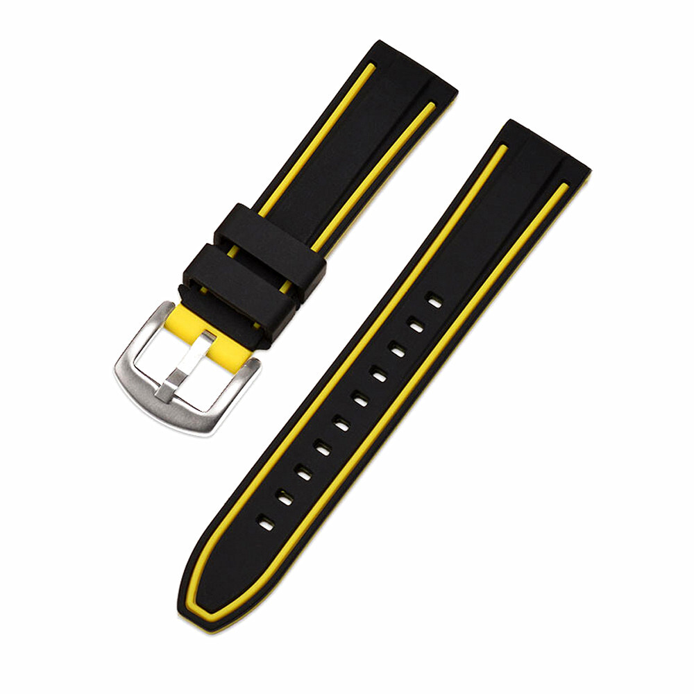 Quick Release Sports Waterproof Silicone Rubber Watch Strap Band 20 22 24 26mm