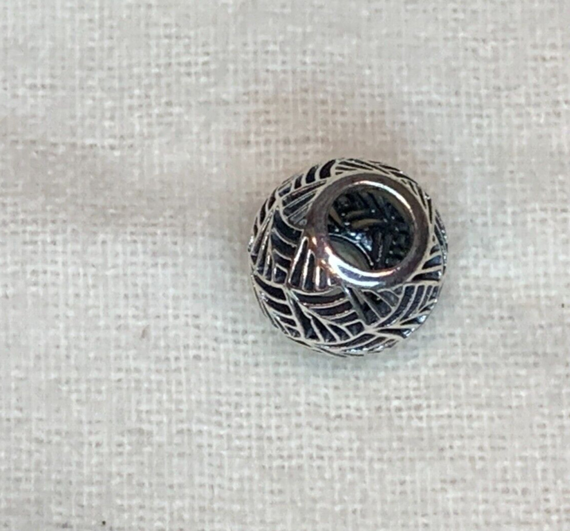 Authentic Pandora Silver Tropicana Palm Leaves Openwork Charm 791543 NEW