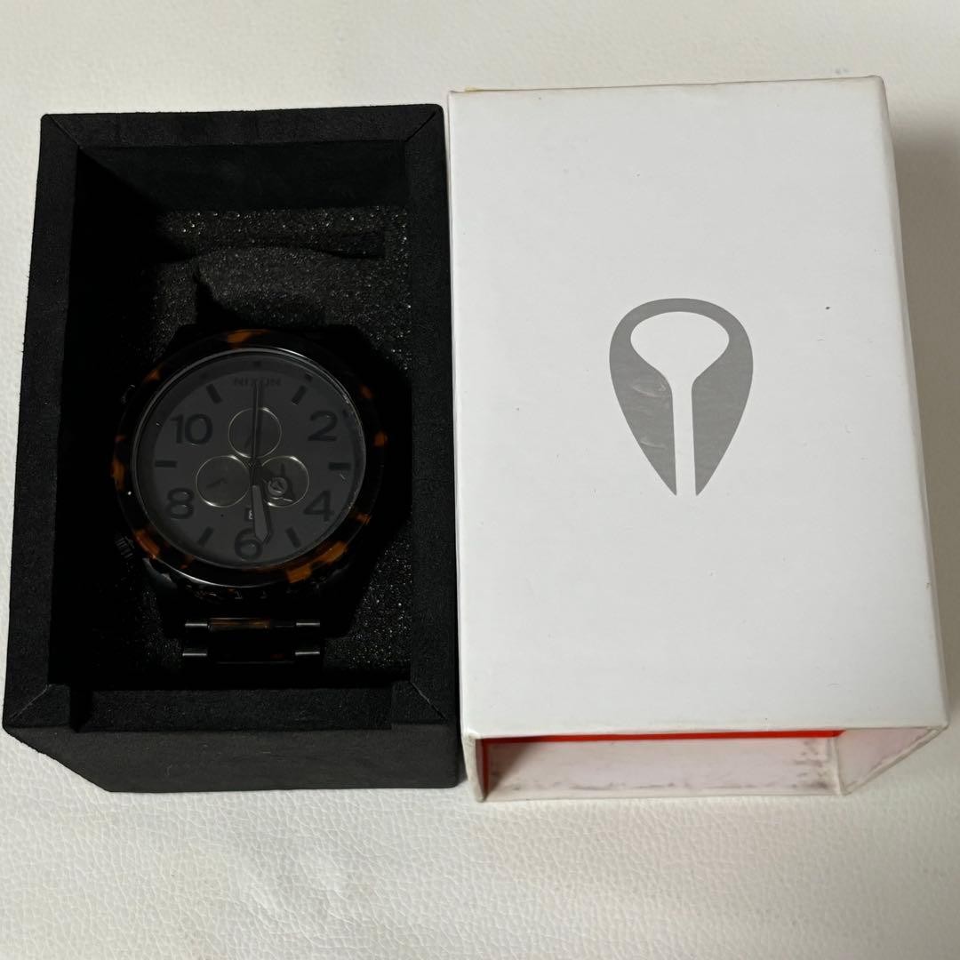 Nixon 51-30 Chrono Tortoiseshell Camouflage Watch Used, Battery Not Guaranteed