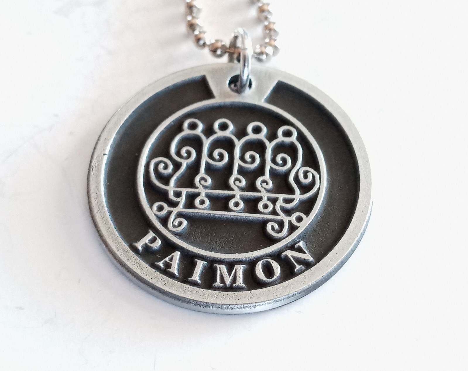 #9 King Paimon ring from King Solomon 72 Demons Goetia + Optional pendant