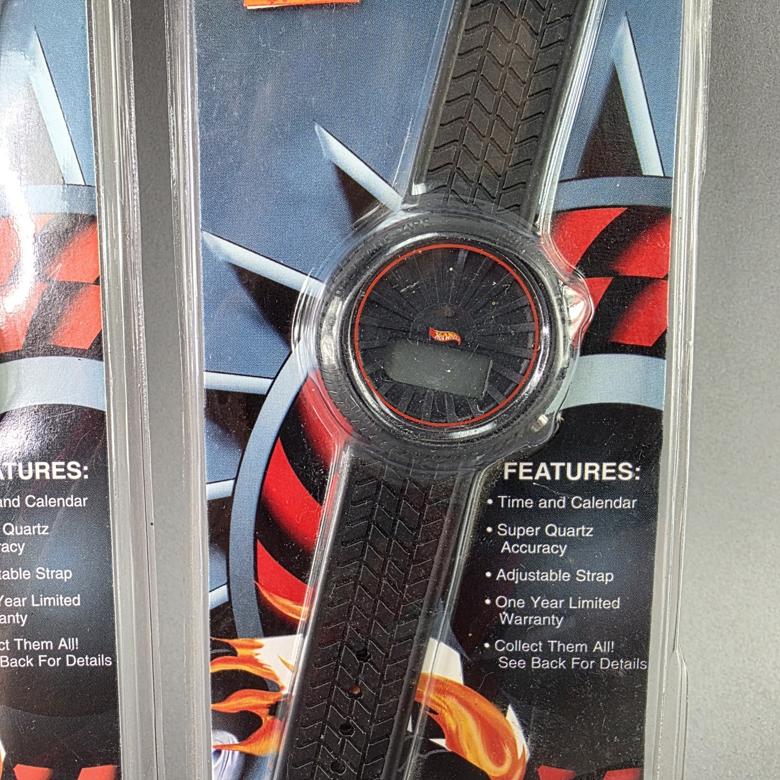 Vintage Hot Wheels Race Hard Digital Wrist Watch SET Tire & Bad to the Bone NOS