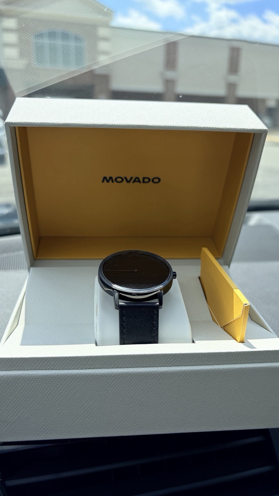 Movado Face 41mm Black ion-plated Stainless Steel Mens Watch