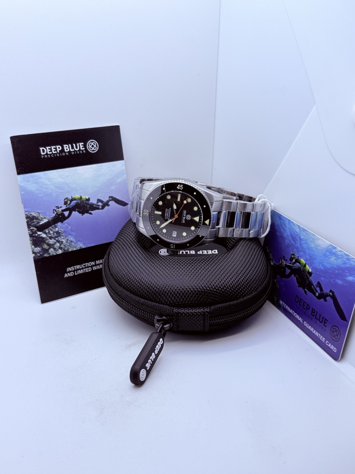 Deep Blue SKIN DIVER 300 40MM AUTO VINTAGE DIVE WATCH-ROUND HOUR MARKERS‼️NEW‼️
