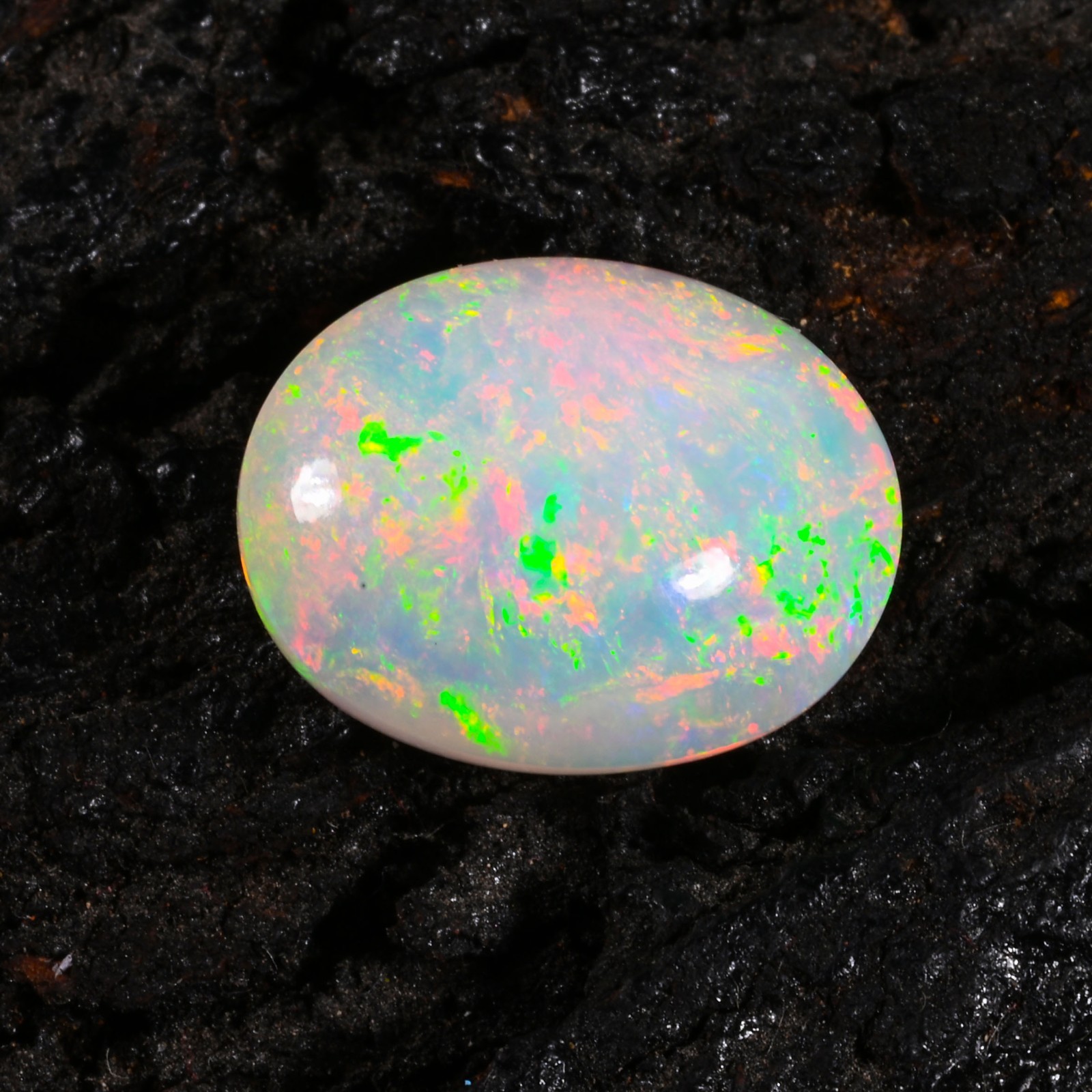 10.00 Ct Natural Ethiopian Opal Welo Fire Opal Cabochon Loose Gemstone 17x13x8mm