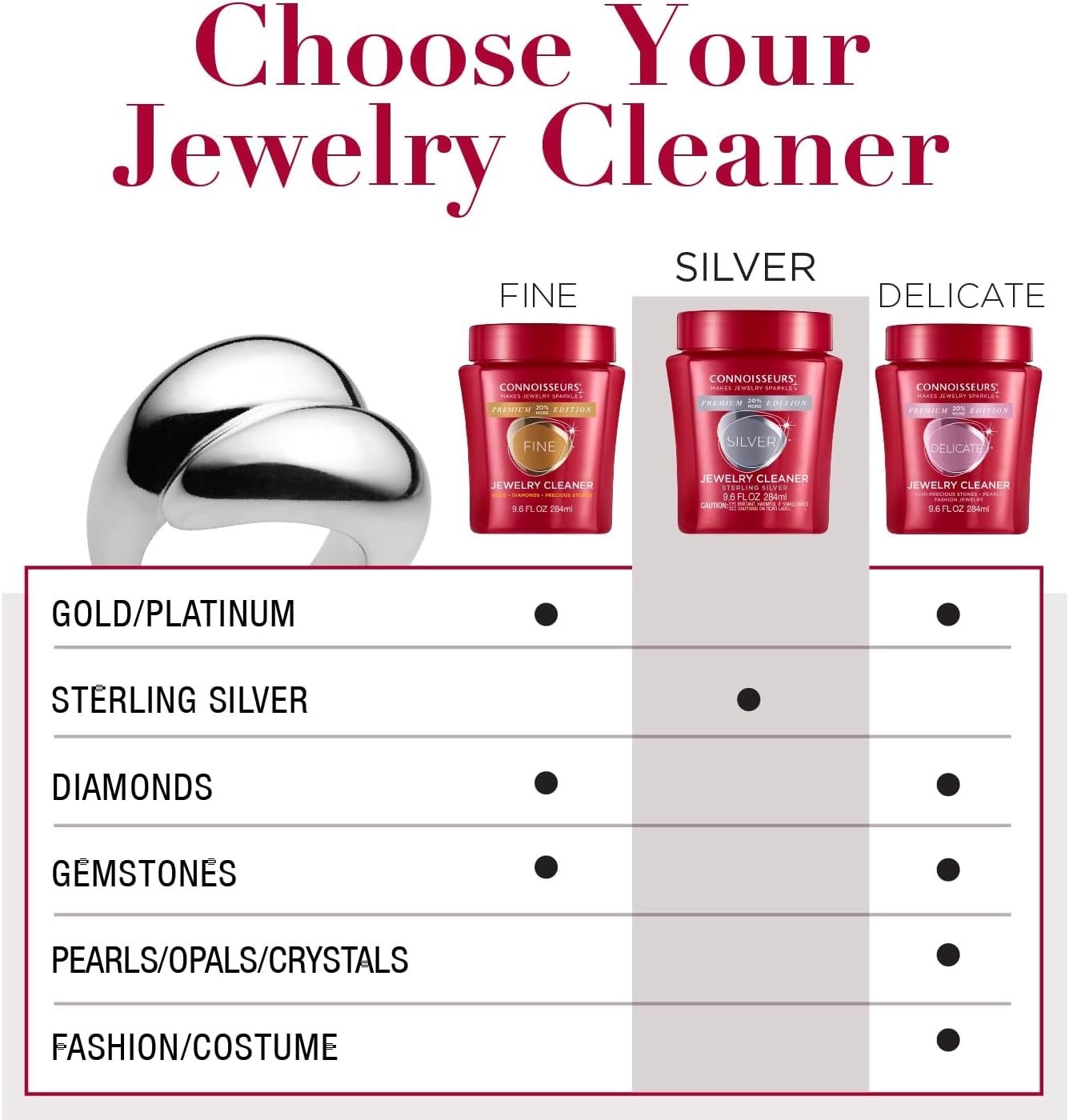 Dazzling 9.6oz Jewelry Cleaner – Non-Toxic Silver Treatment for Radiant Shine
