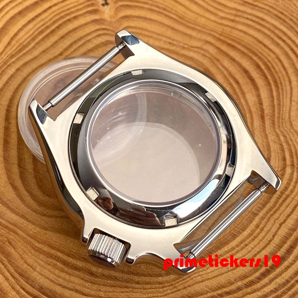 41mm Diving Watch Case+Band Clear Back 3.8 Crown 20ATM Fit NH34 NH35 NH36 NH38