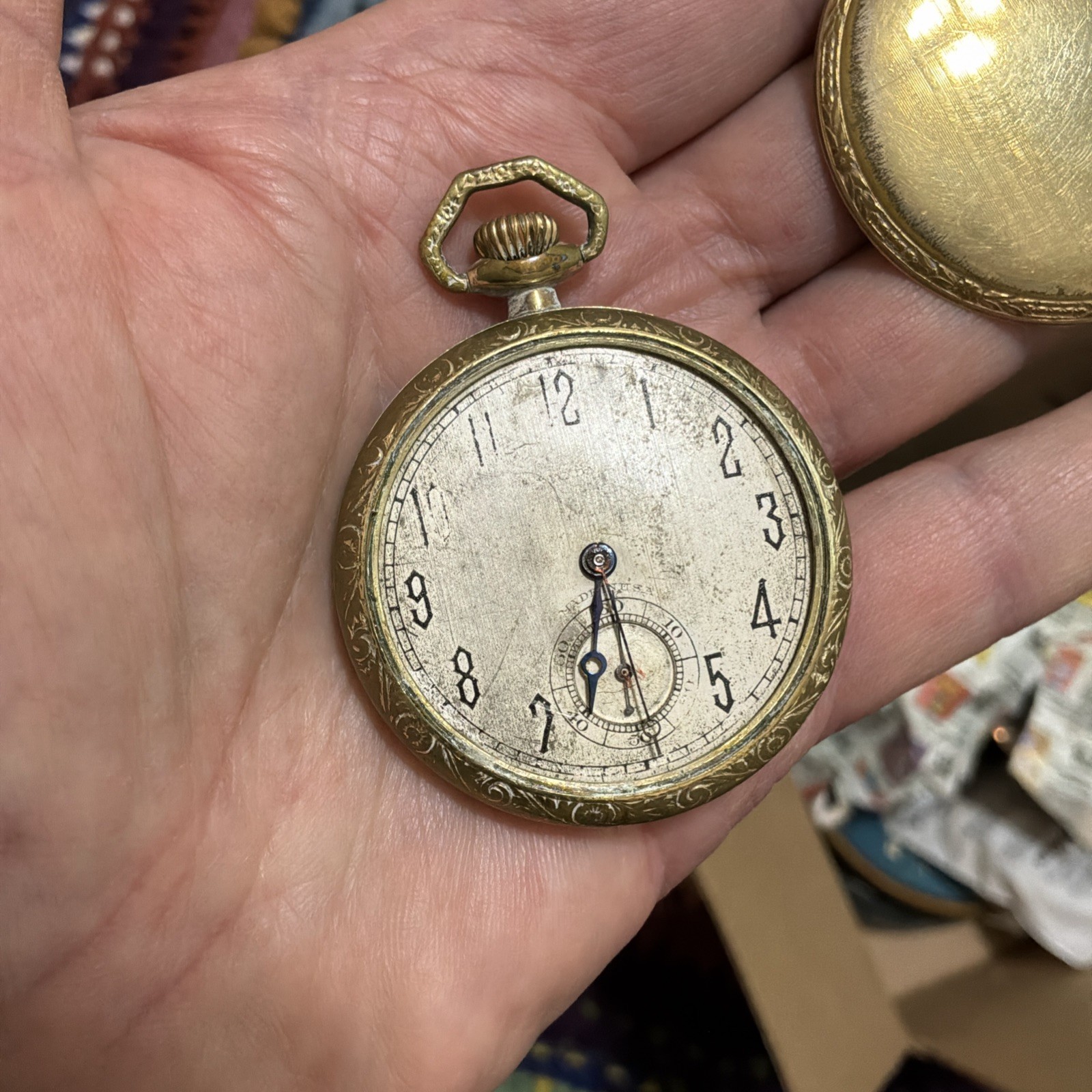 1925 New York Standard Watch Co. Grade 173 GF 12s 7J Pocket Watch Working