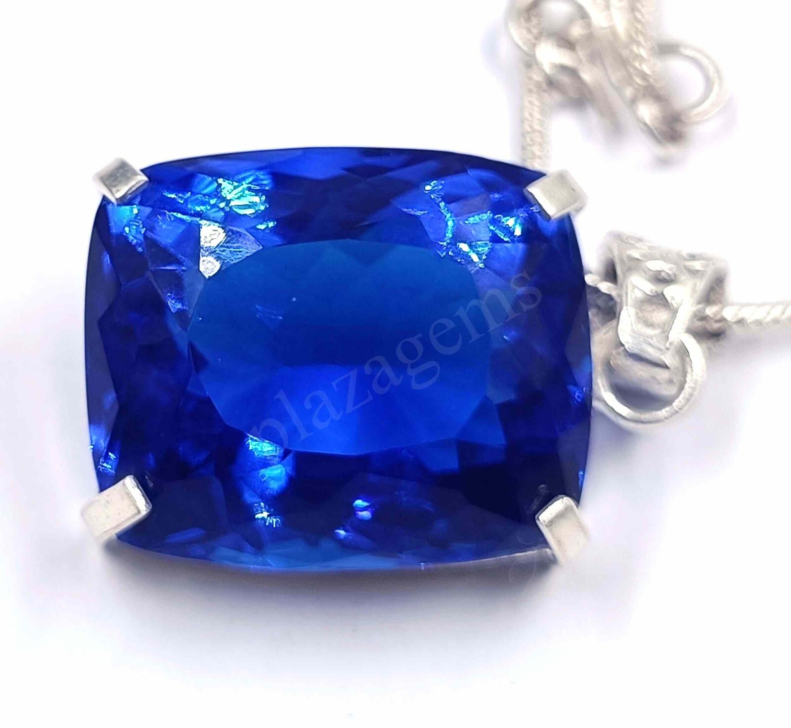 74.65 Ct Festive Big Sale EMERALD Cut Blue Topaz Certified NATURAL Gemstone 5ATM
