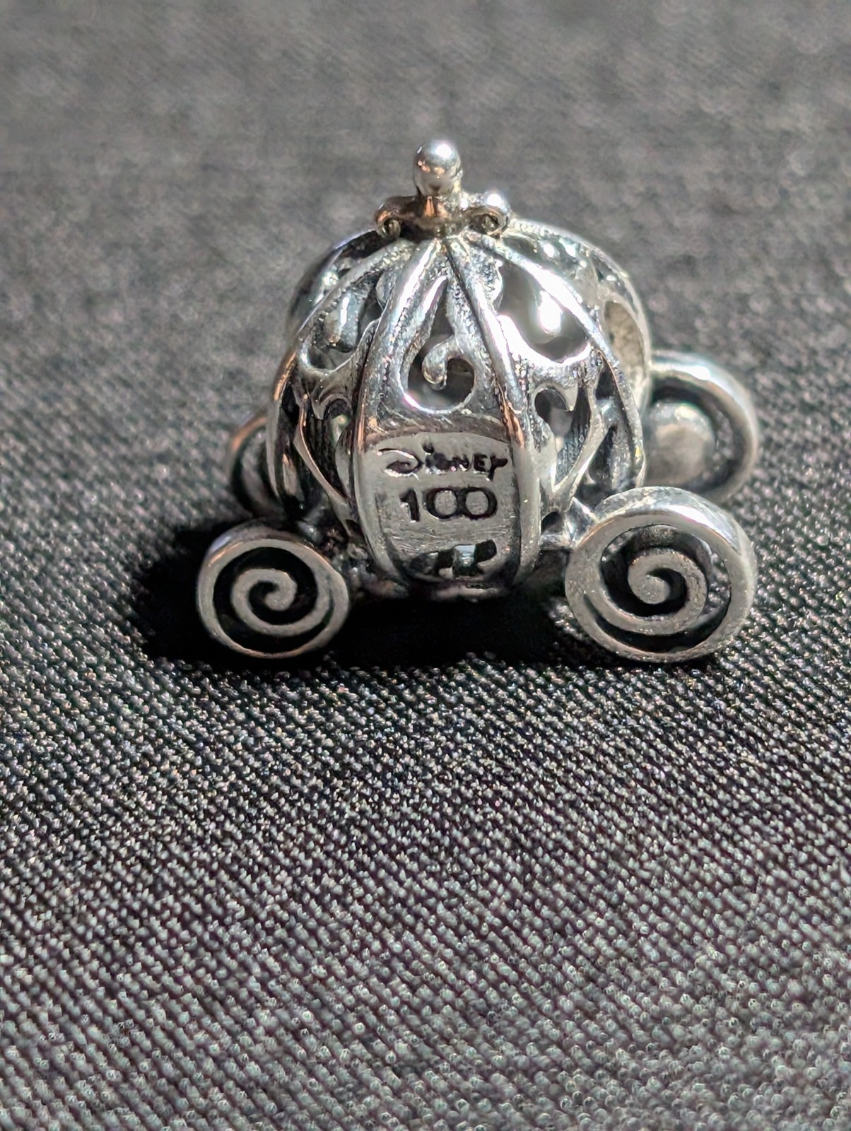 Pre-owned Pandora Disney 100th Anniversary Cinderella Carriage Charm S925 ALE