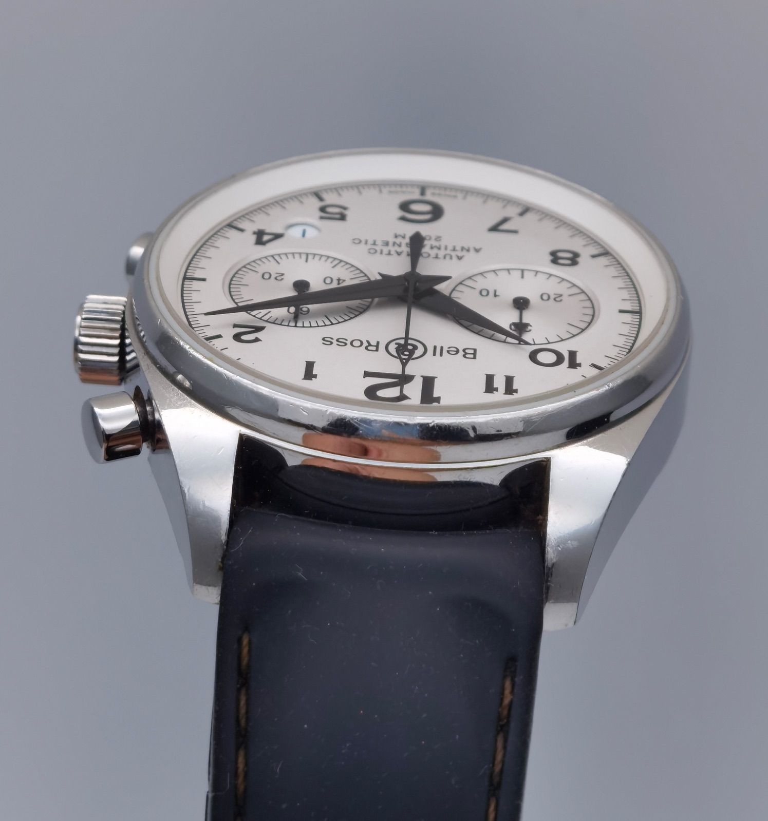 Bell & Ross 130.S Automatic Chronograph Date Silver Dial 39mm Men’s watch
