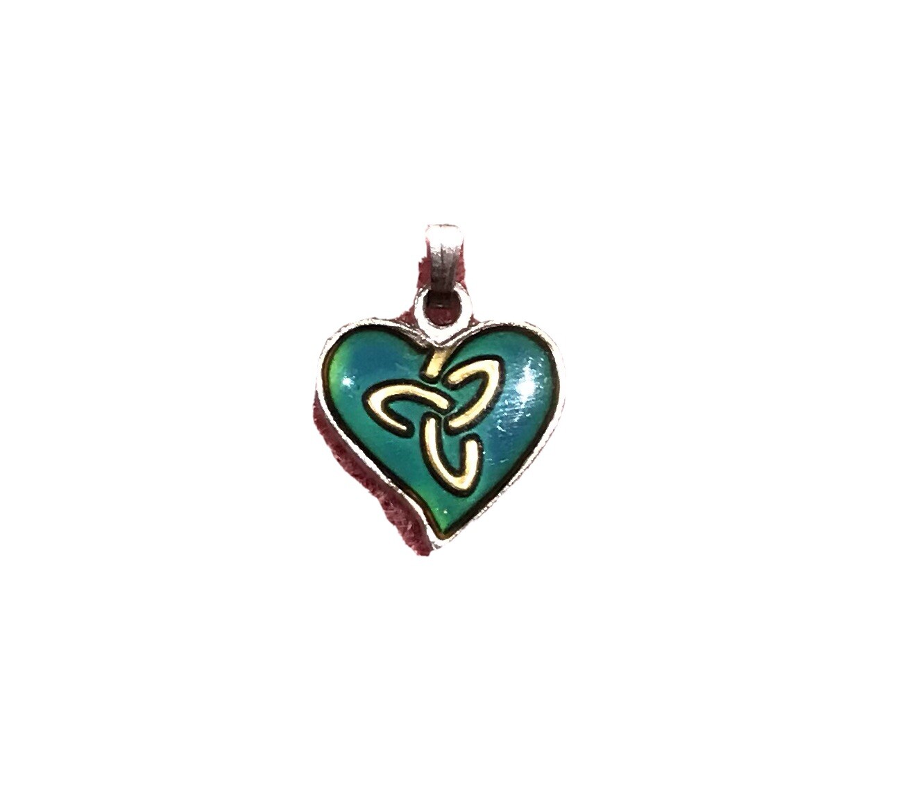 Mood Tracker Silver Heart Necklace Charm