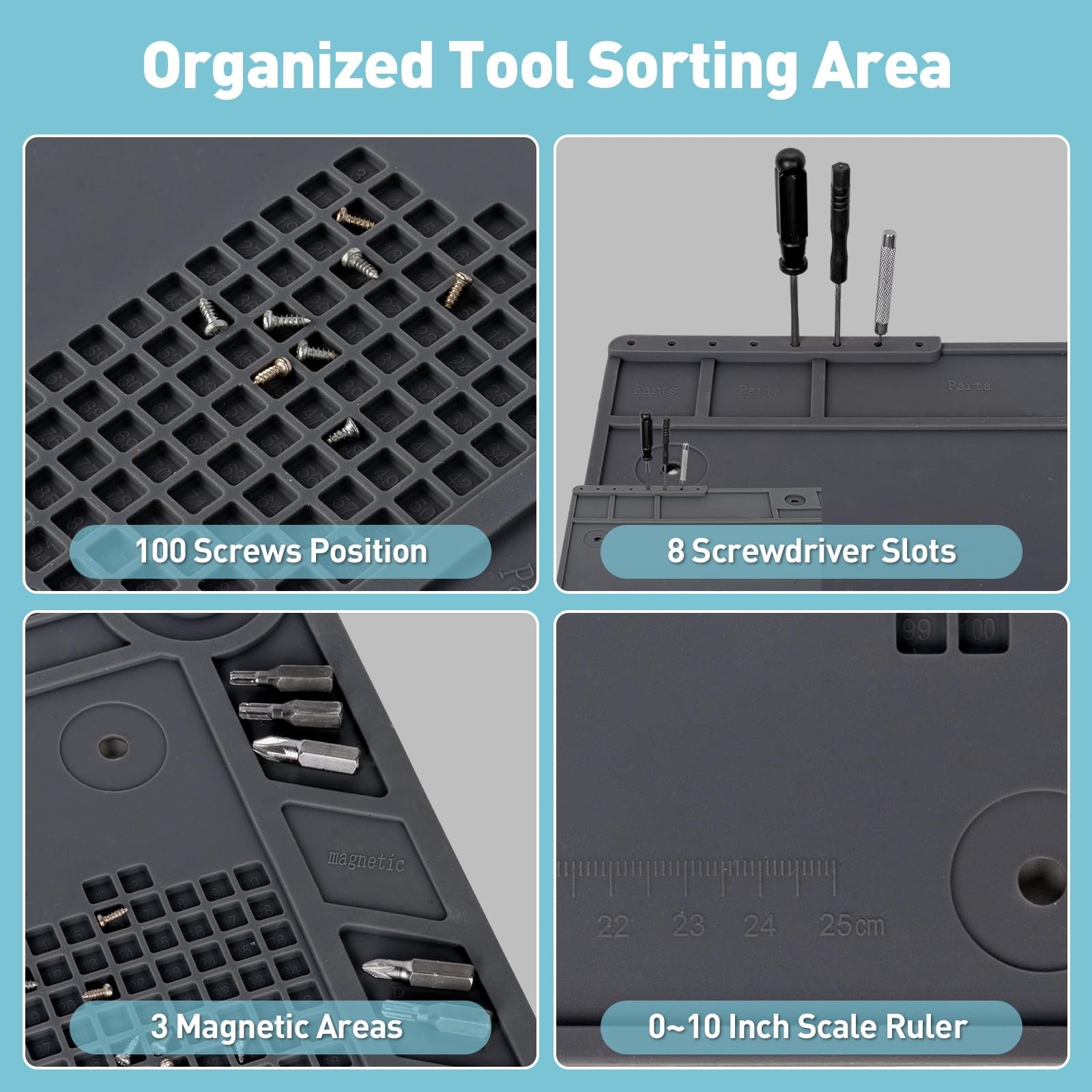 Helping Hands Soldering Station, 10X Magnifying Glass with Light