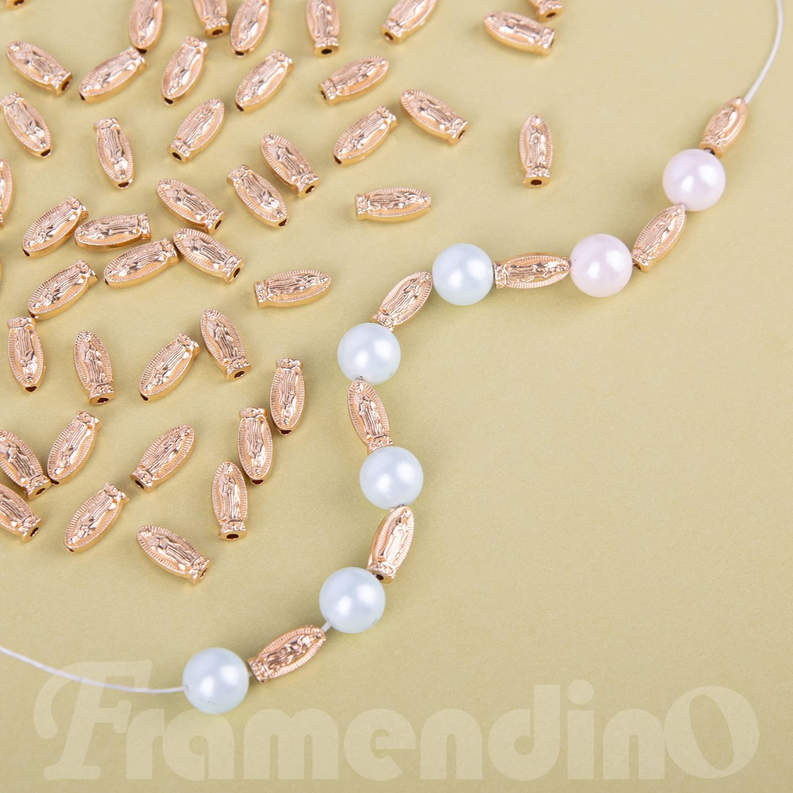 Framendino 60 Virgin Mary Charms Gold