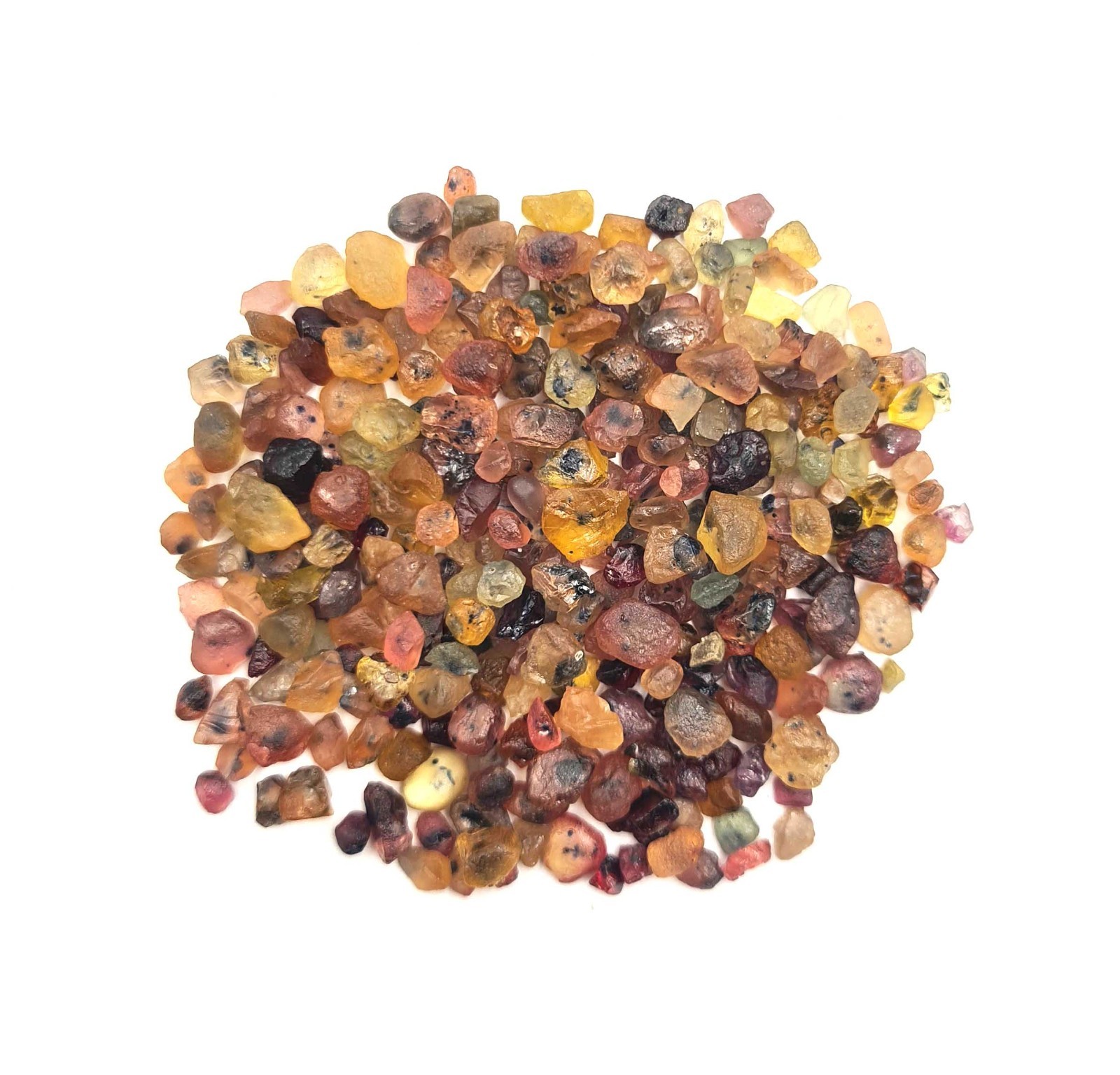 Natural Multi Sapphire Raw Rough Loose Gemstone Lot 3-7 MM 50 CT