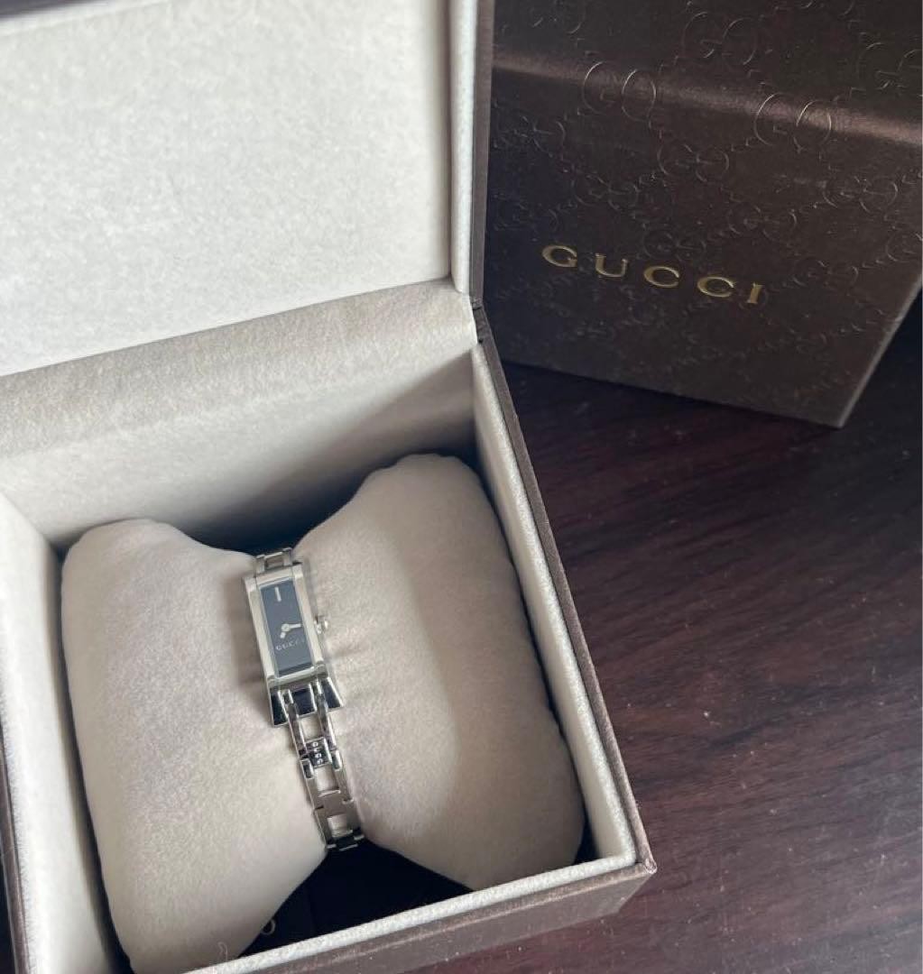 GUCCI G Link Black Wristwatch YA110518 with Box