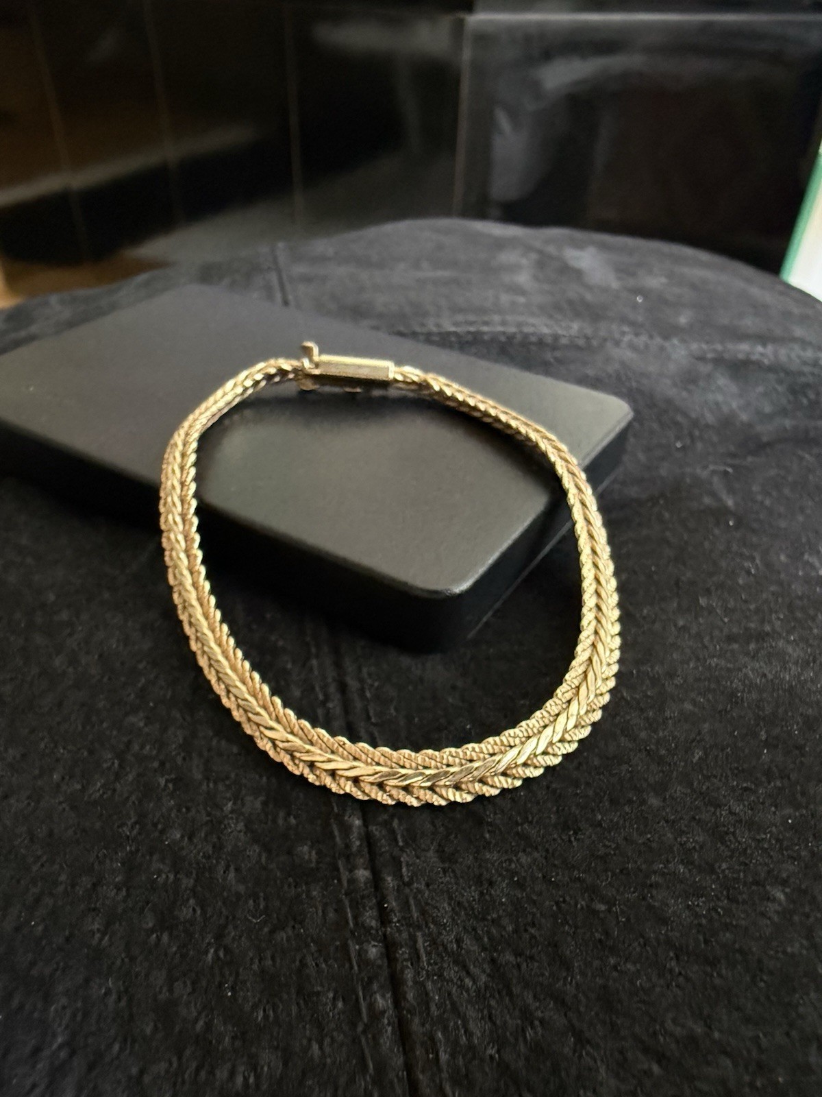 Vintage 14K Solid Yellow Gold Rope Mens Bracelet 7.25″ – 11.39 Grams, 585 Stamp