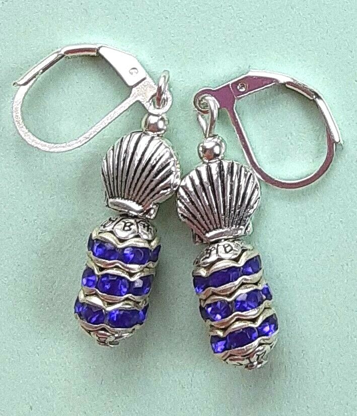 stacked roundel CRYSTALS starfish clamshell Lever back SP YOU CHOOSE