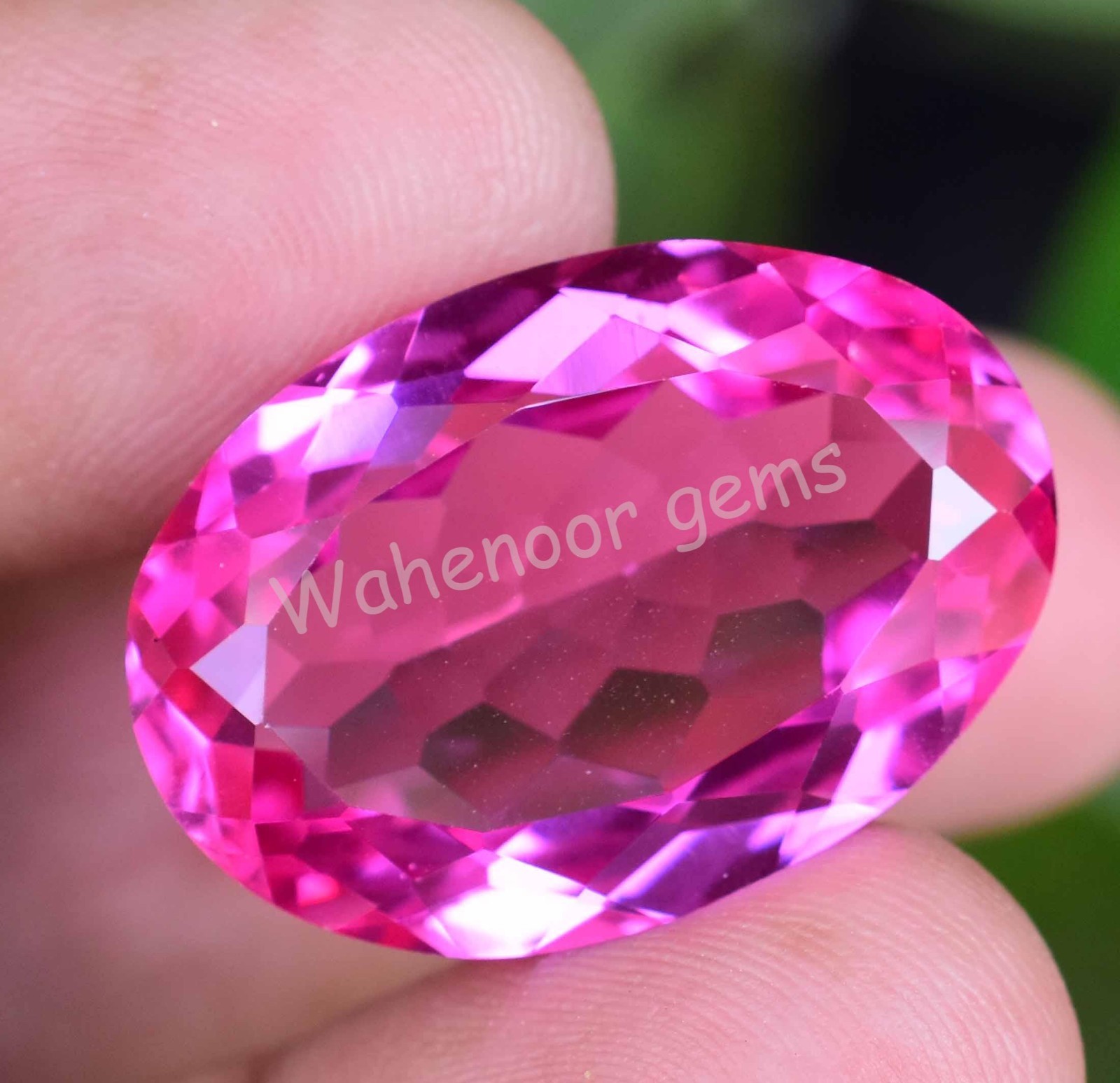 Natural Mogok Pink Ruby 36.40 Ct Oval Certified Flawless Loose Gemstone