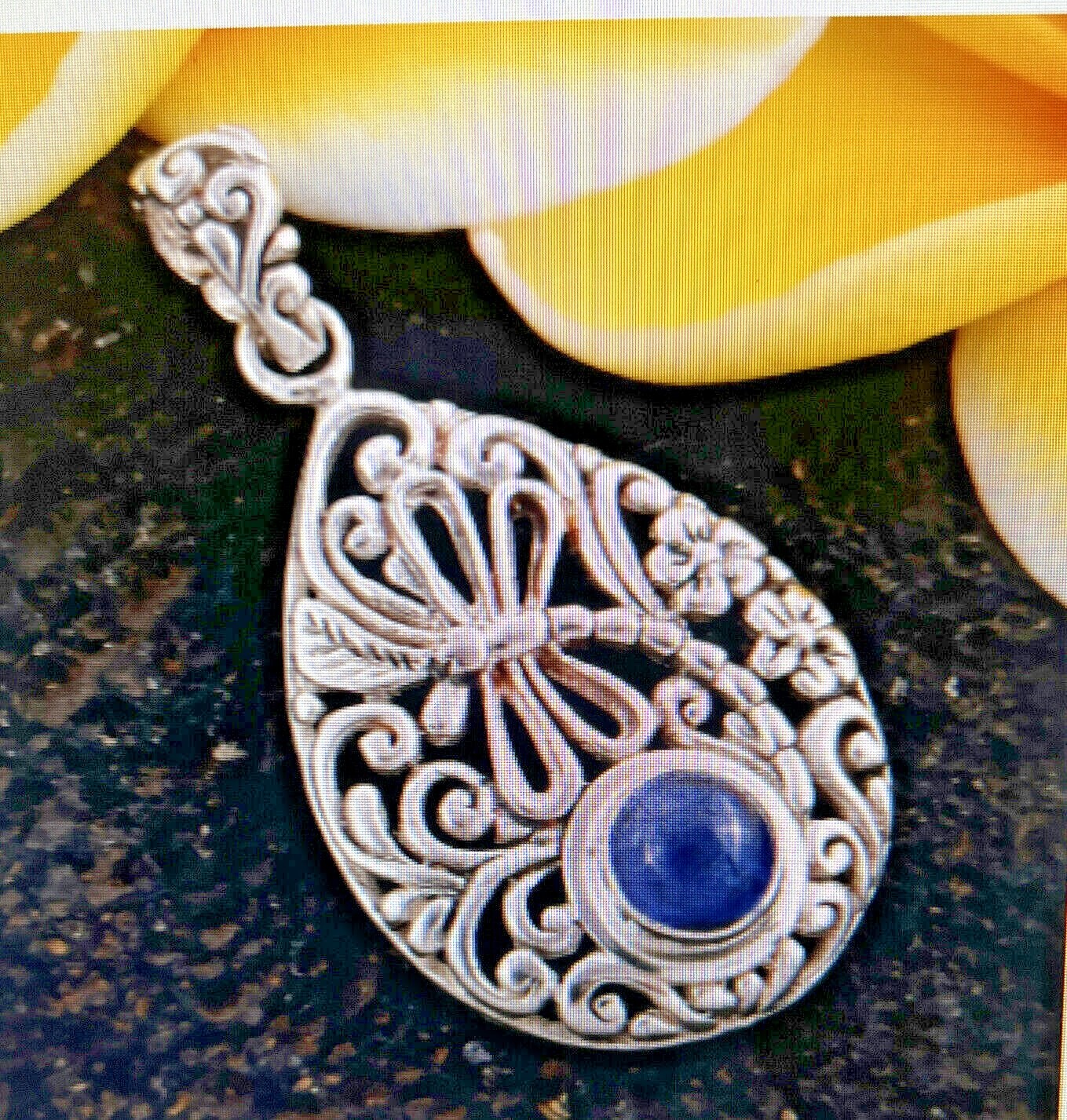BALI LEGACY Tanzanite Dragonfly Pendant in Sterling Silver 1.90 ctw