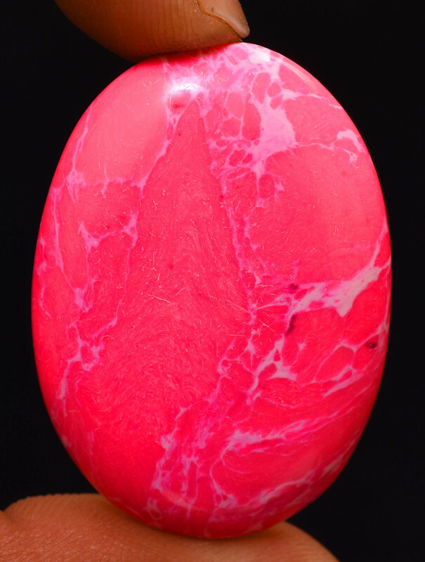 58.85 Ct Natural Pink Larimar Oval Cabochon Gemstone 40x28x7 Mm Nns-2000