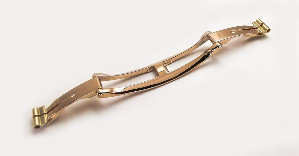 New Piaget Polo 18K Yellow Gold Deploy Fold Over Buckle For Ladies Piaget 22005