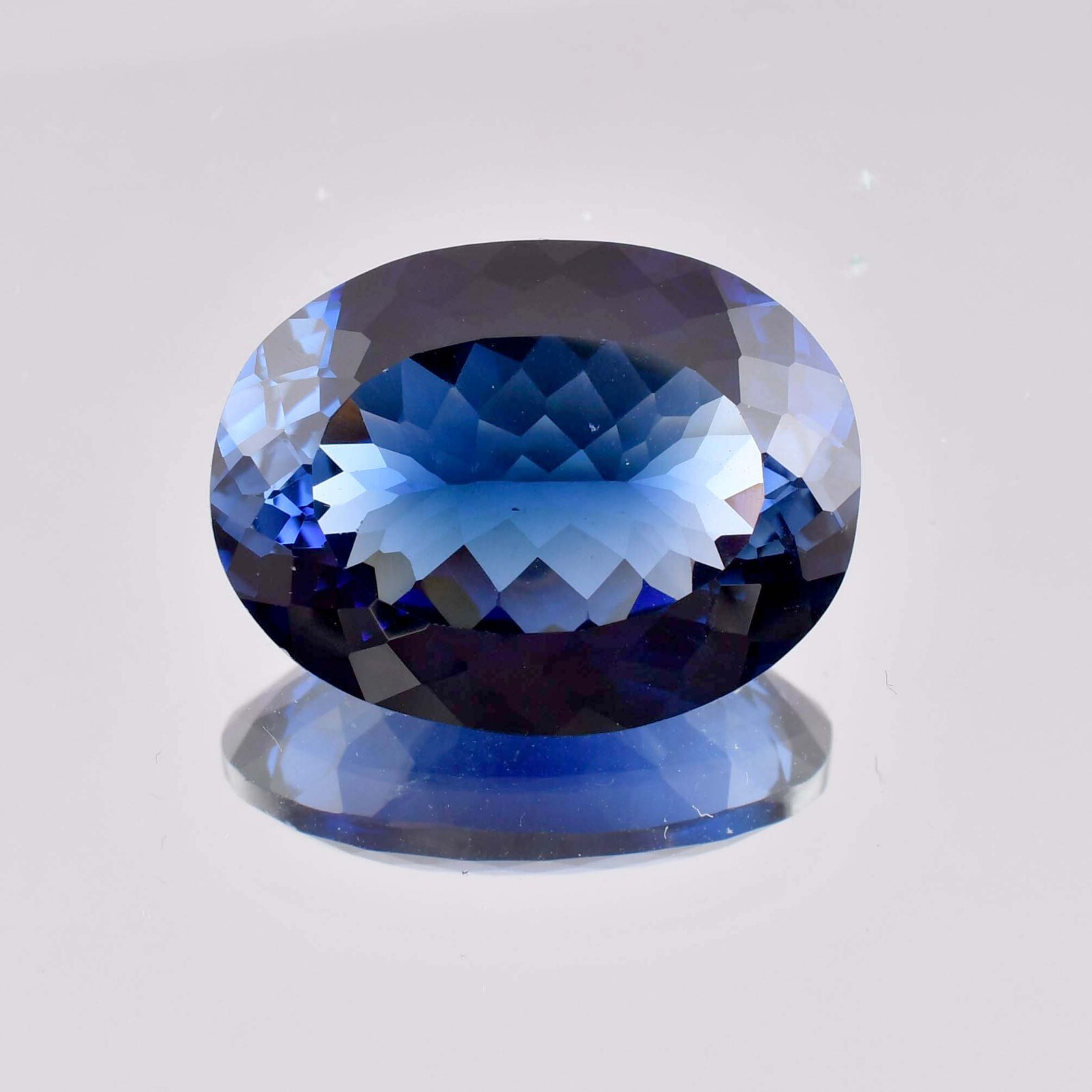 24 x 18 MM Natural Ceylon Ceylon Blue Sapphire Gemstone 39.65 Ct (GIT) Certified