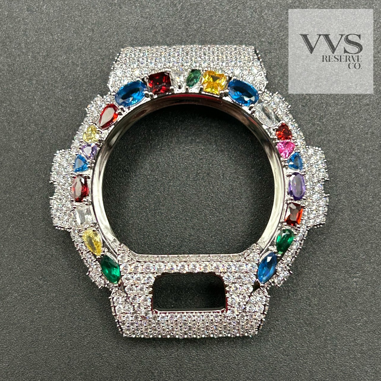 5A CUBIC ZIRCONIA Iced BEZEL Kit For DW6900 Watch – BEZEL ONLY