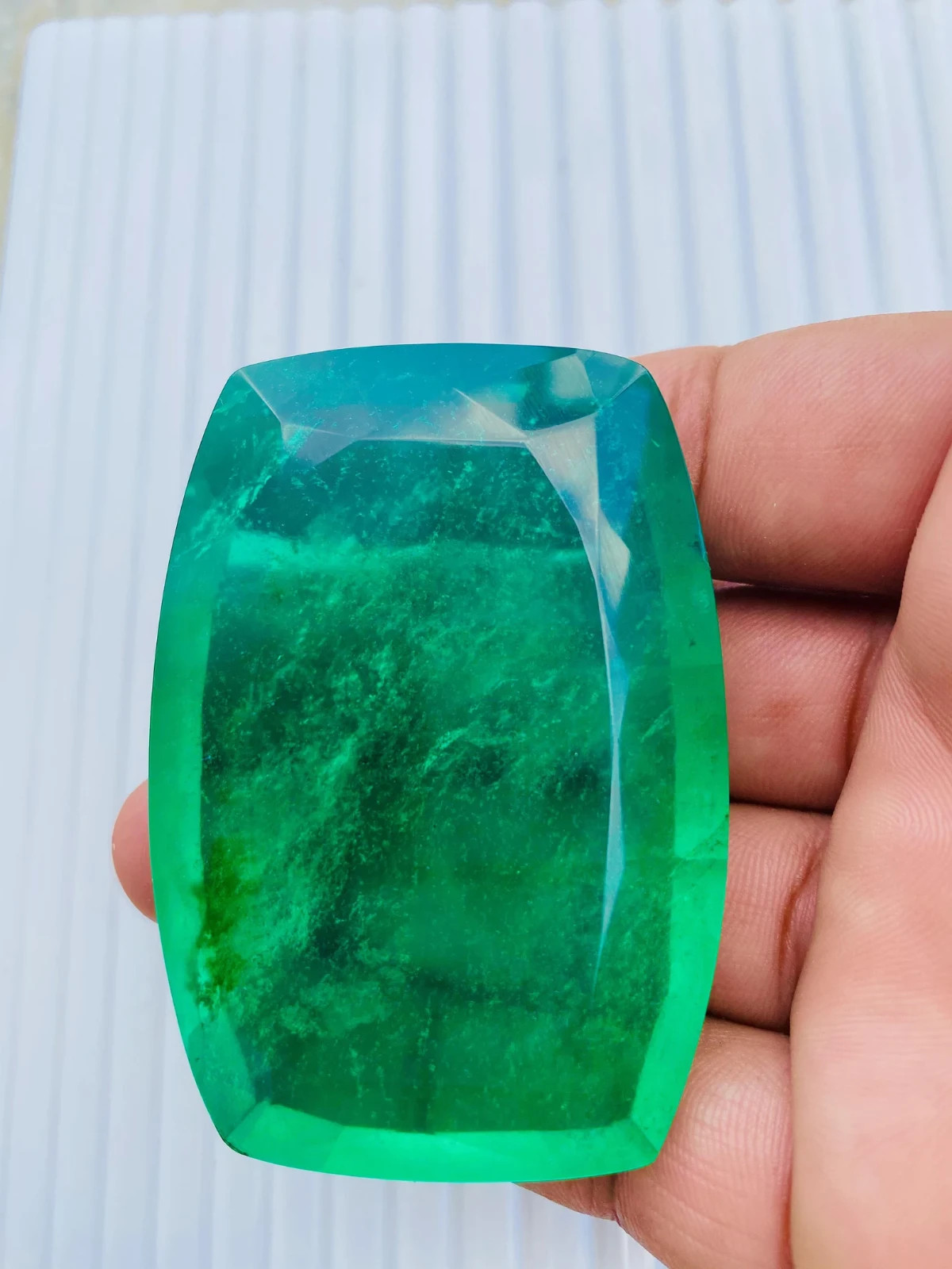 Untreated 149 Ct+ Natural Green Colombian Emerald Certified LT Loose Gemstone