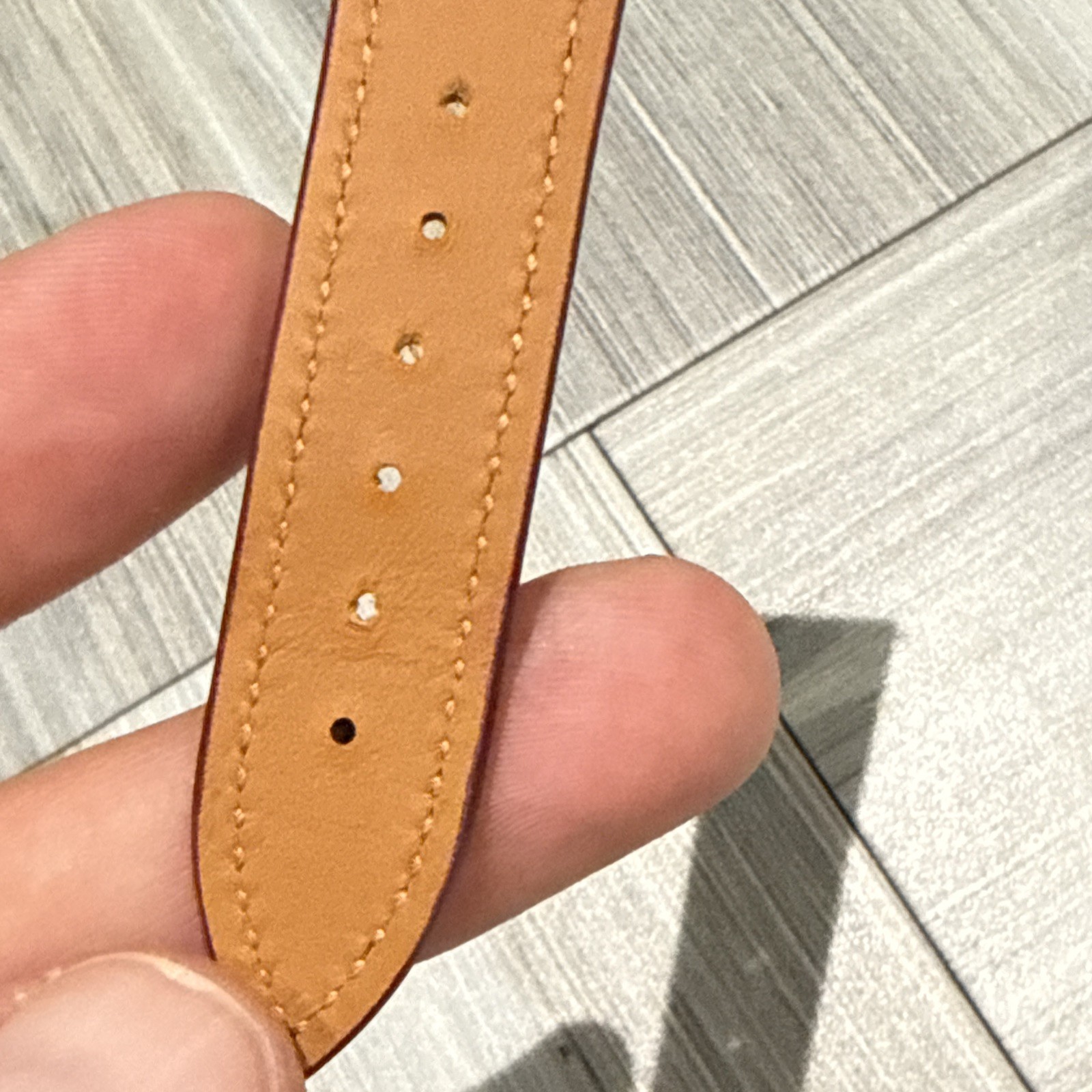 Authentic IWC Quick Release 20mm x 18mm Burgundy Swiss Calf Leather Watch Strap