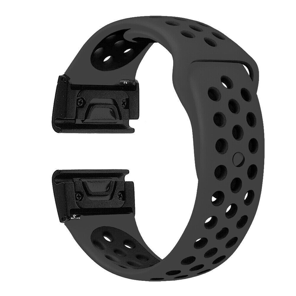 Quick Fit Silicone Watch Band Strap For Garmin Fenix 5 5X 6 6X Pro 7 7X Solar