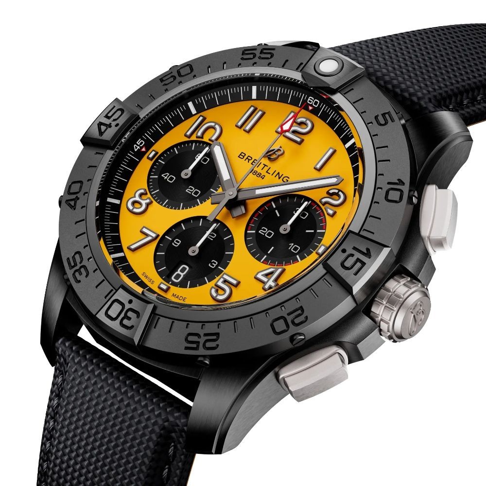 2026 Breitling Avenger B01 44mm Yellow Dial Automatic Men’s Watch SB0147101I1X2