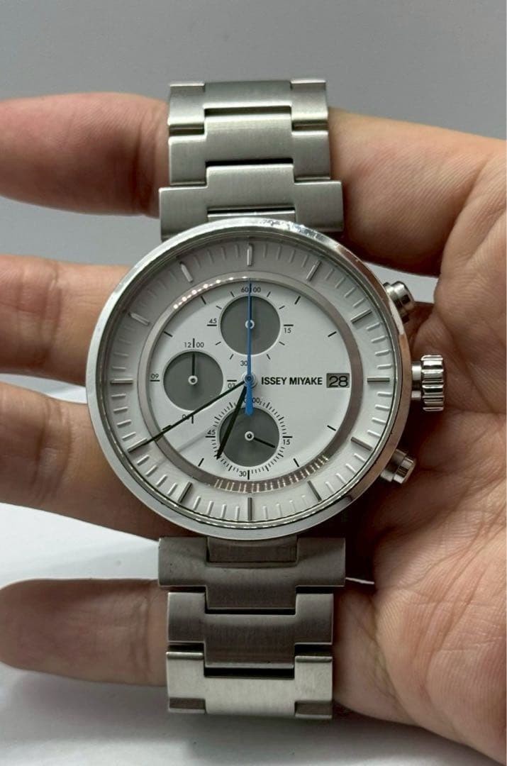 ISSEY MIYAKE C Chronograph White Dial Japan Wristwatch Working Unisex Watch