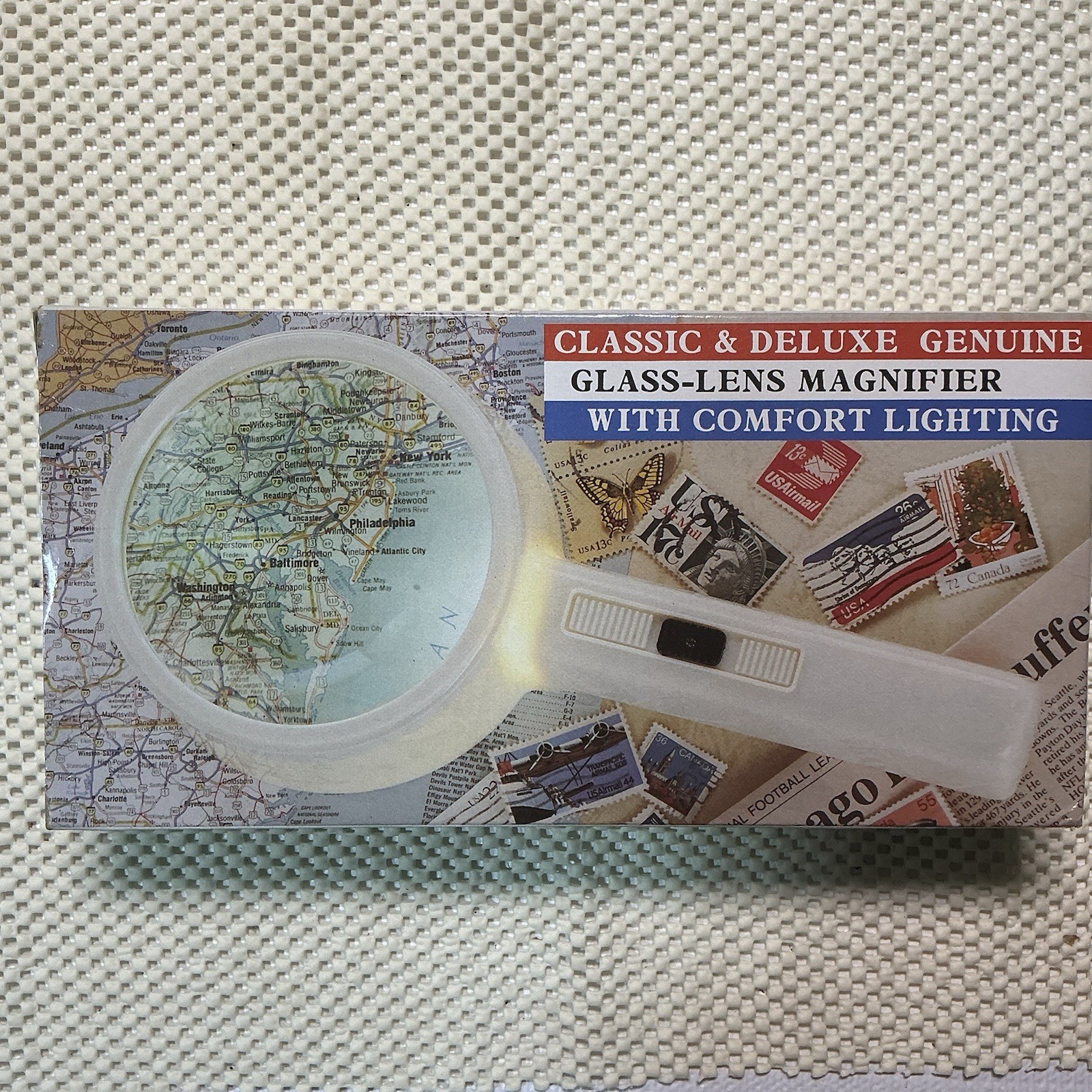 110mm Glass Lens Magnifier w/ Light Illuminated Reading Magnifying Glass