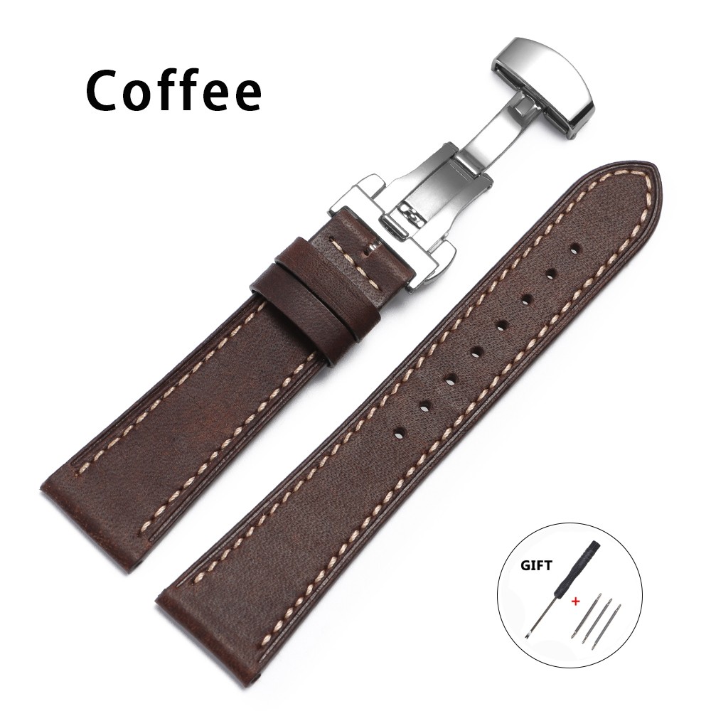 Replacement Leather Watch Band Genuine Watch Straps for Men Women Christmas Gift
