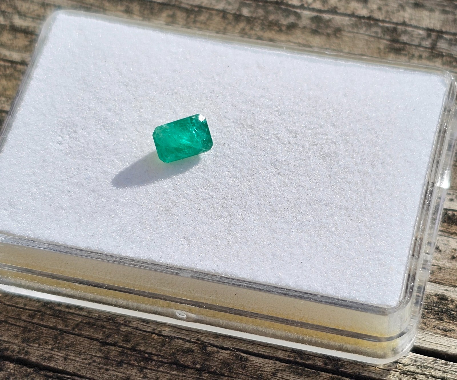 Emerald 6.9×4.7mm Emerald Cut Loose Gemstone!