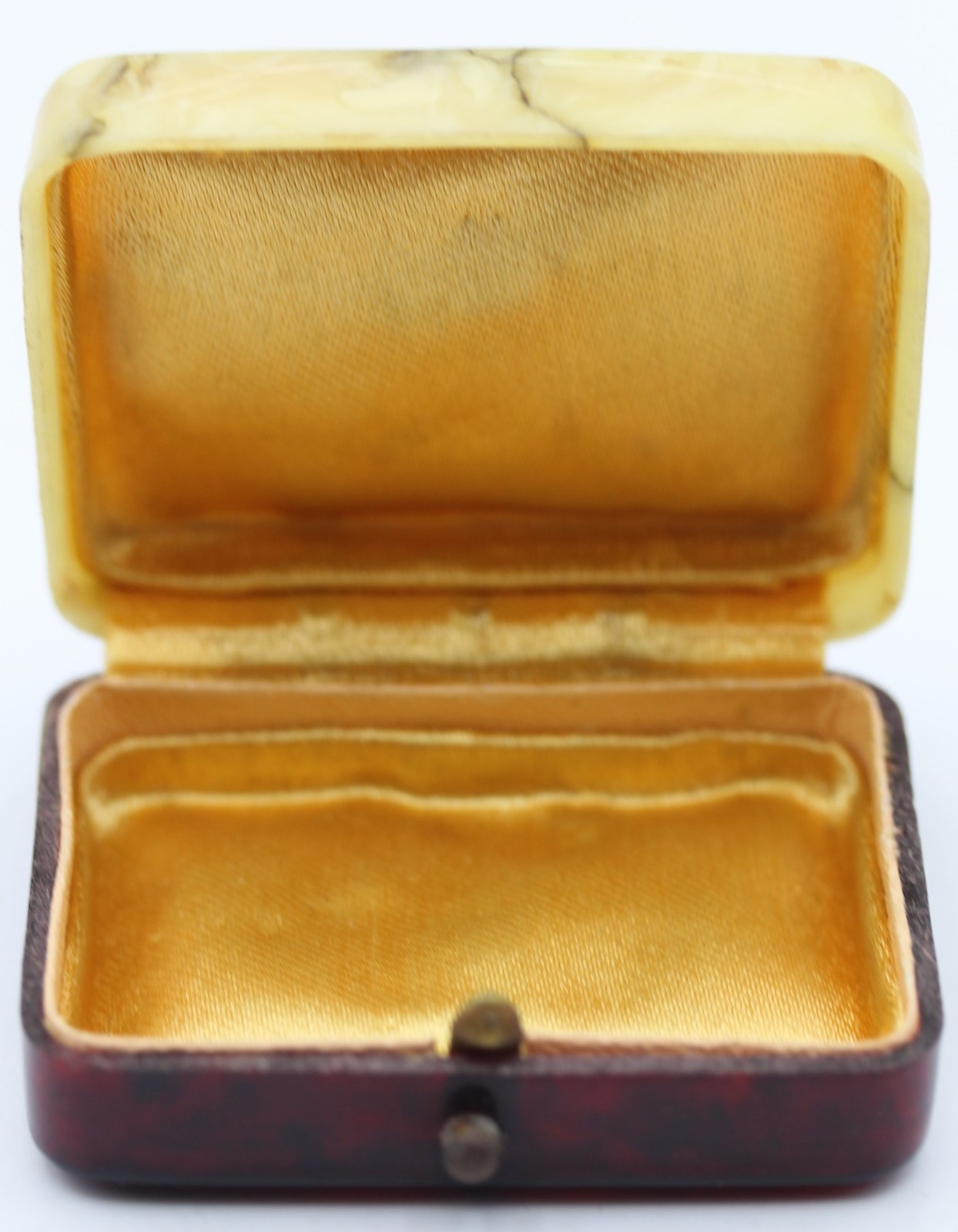 Bakelite Marbled Plastic Jewelry Box Jewelry Earrings Vintage