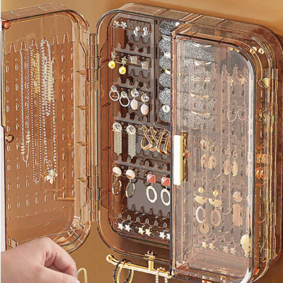 Jewelry Storage Organizer Multipurpose Wall Hanging Double Side Jewelry Box