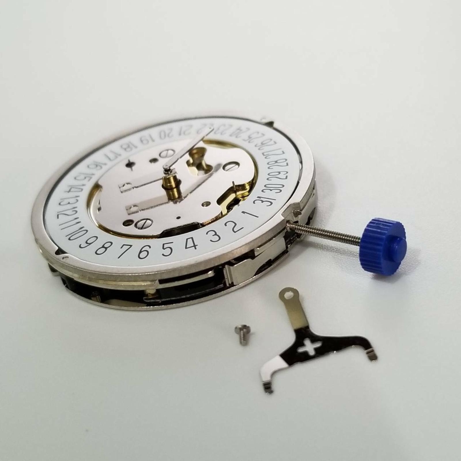 Quartz Watch Movement with Battery 5 Hands Single Calendar For RONDA 5021.D U