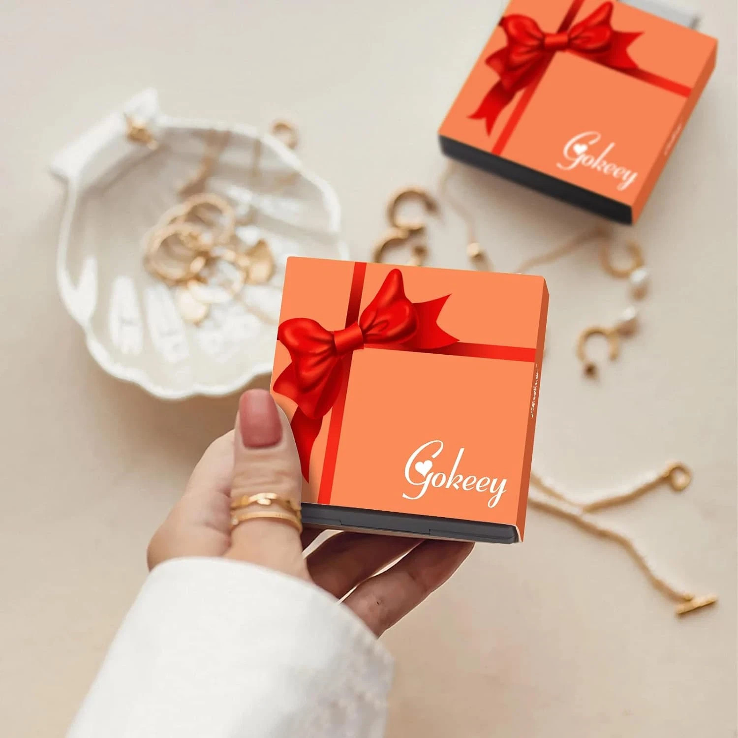 Gold Bracelets Set for Women Non Tarnish, Waterproof 14K Gold Plated