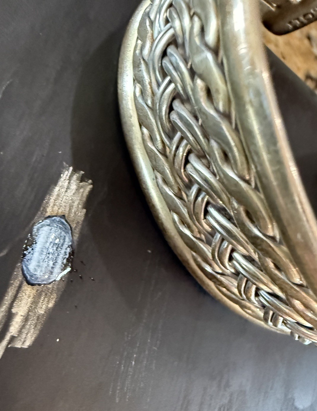 Braided Cuff Bracelet Mexico Sterling Silver 925 Size 7 Vintage