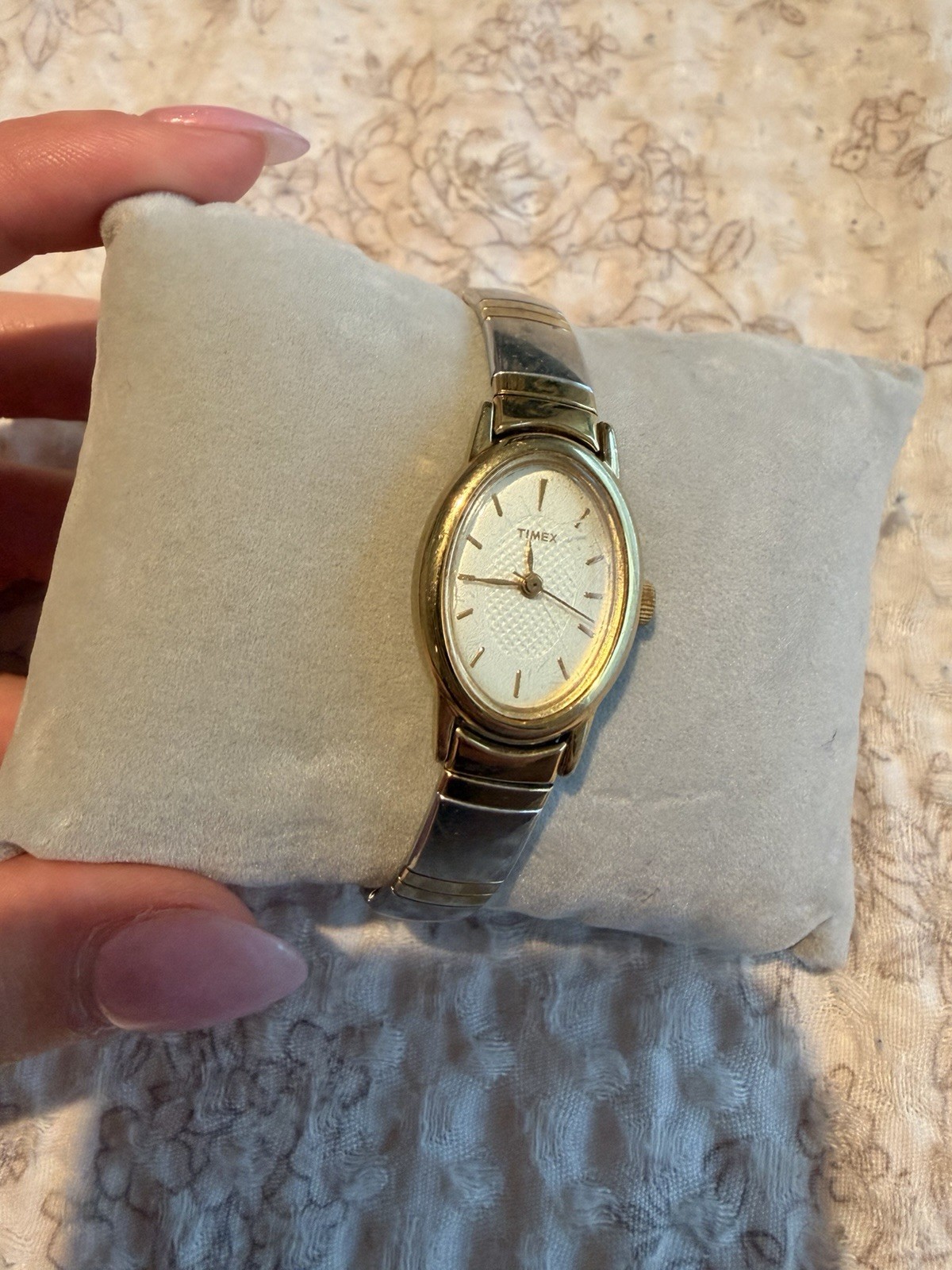 Vintage Timex Metal Bezel With Stainless Steel Back