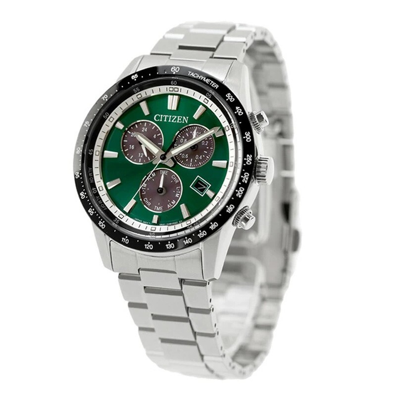Citizen Collection BL5614-59W Green Eco-Drive Stainless Chronograph Men Watch