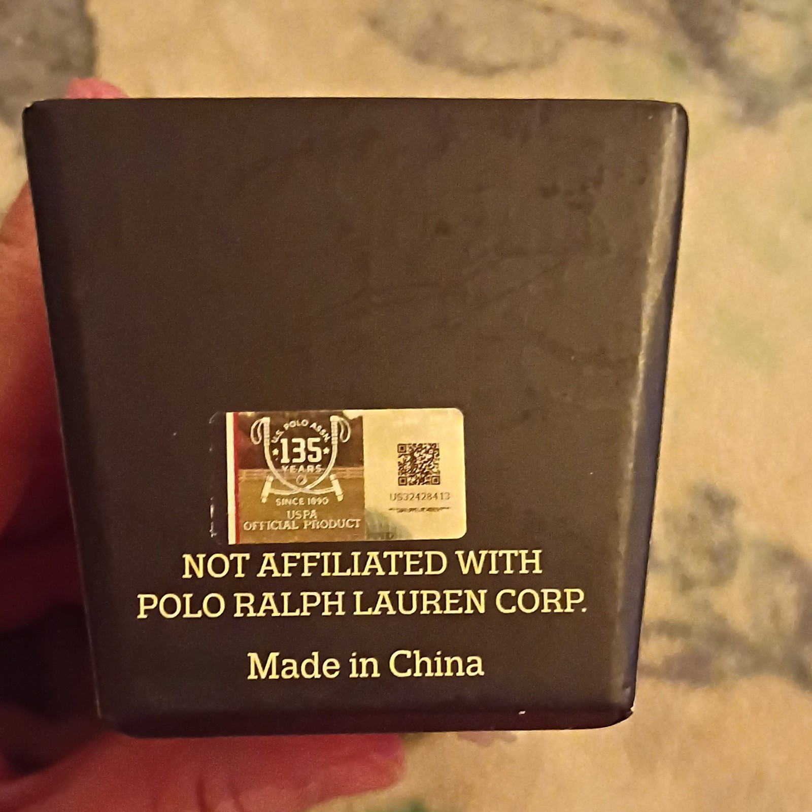 U.S. Polo Assn. Diamond Analog Quartz Watch Brown Dial Metal Bracelet w/ Box