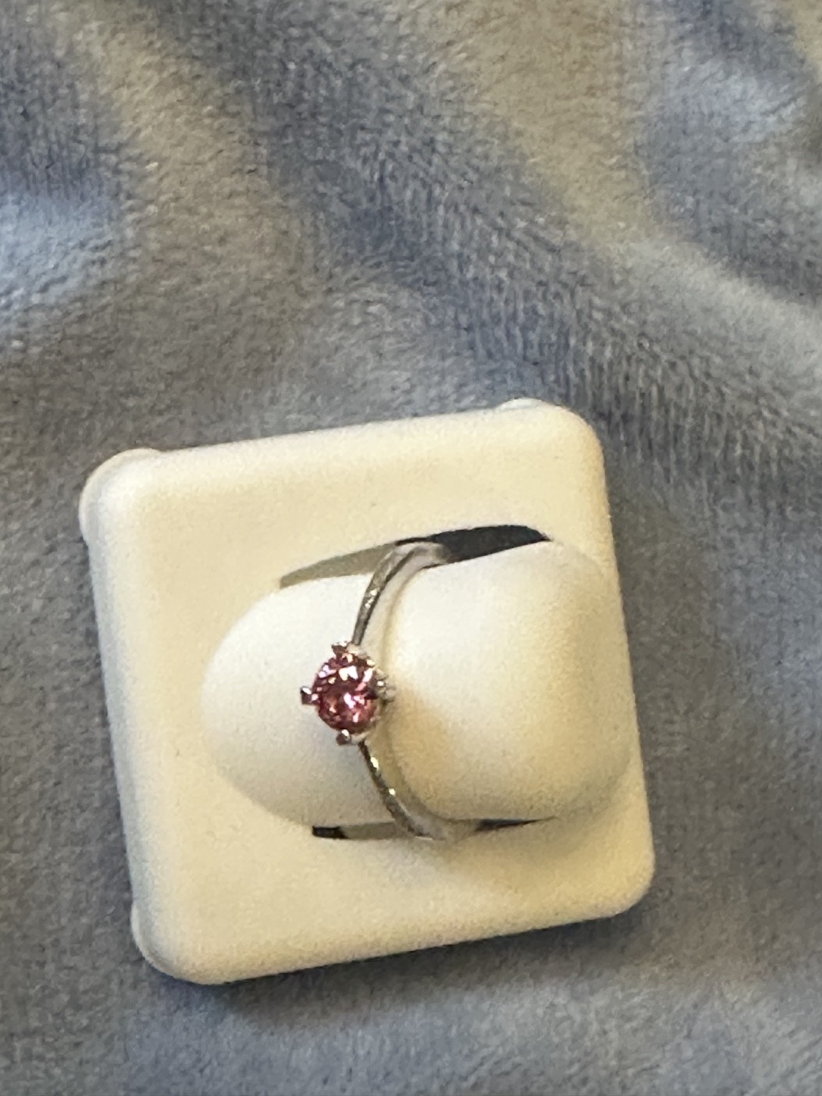 925 sterling silver pink ring