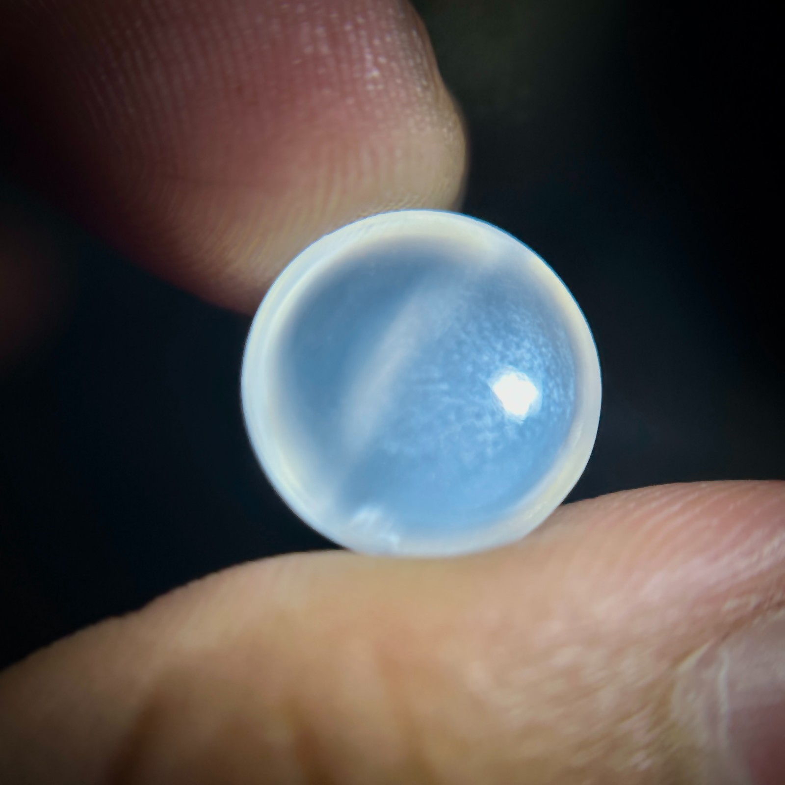6.45 cts 1Pc Srilankan Natural CATSEYE MOONSTONE Gemstone Round Cab Certified
